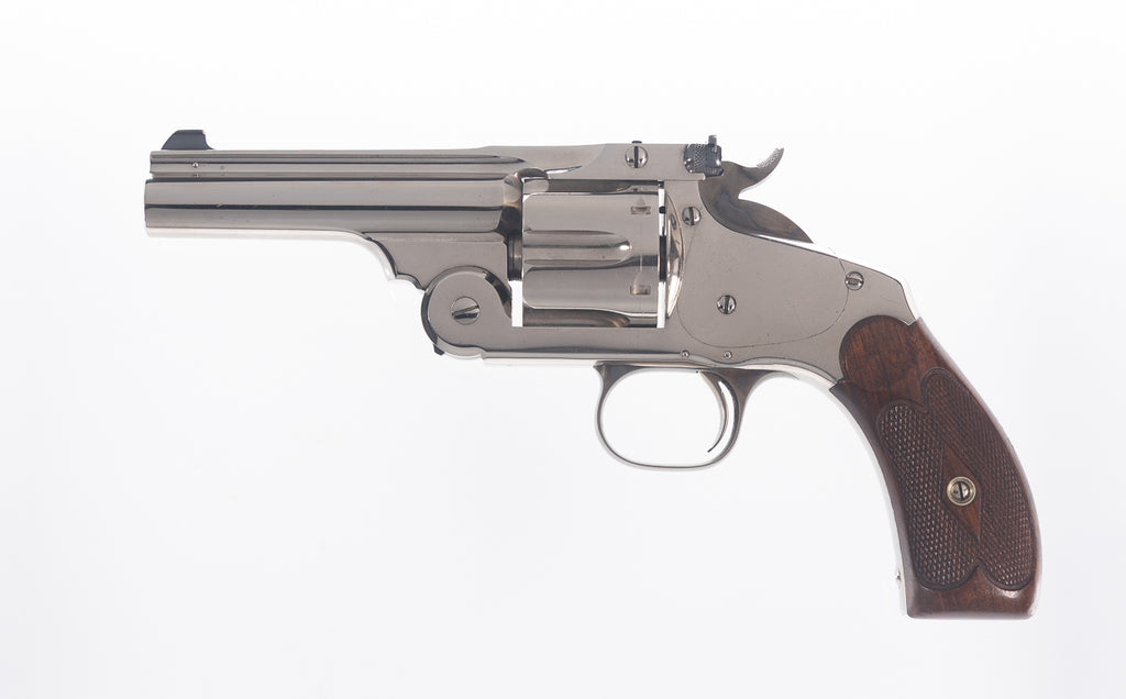 New Model No. 3 Target 4” Nickel .44 Russian