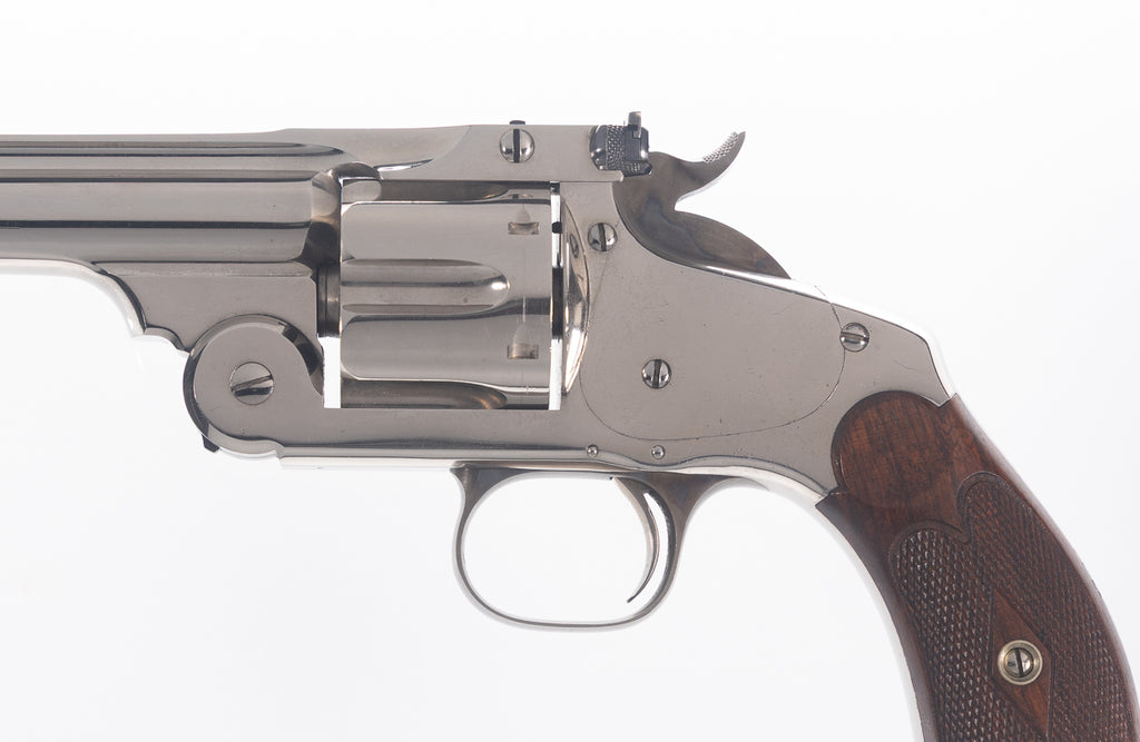 New Model No. 3 Target 4” Nickel .44 Russian