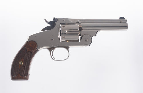 New Model No. 3 Target 4” Nickel .44 Russian