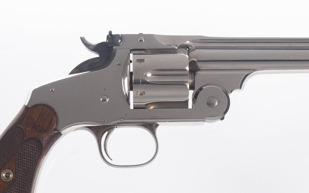 New Model No. 3 Target 4” Nickel .44 Russian