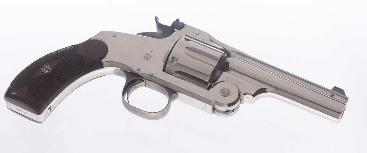 New Model No. 3 Target 4” Nickel .44 Russian