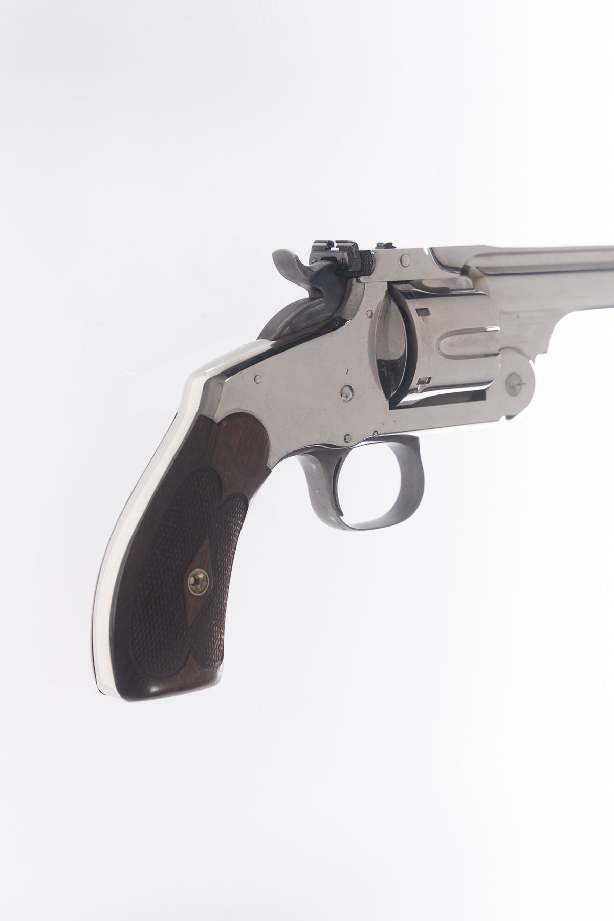 New Model No. 3 Target 4” Nickel .44 Russian