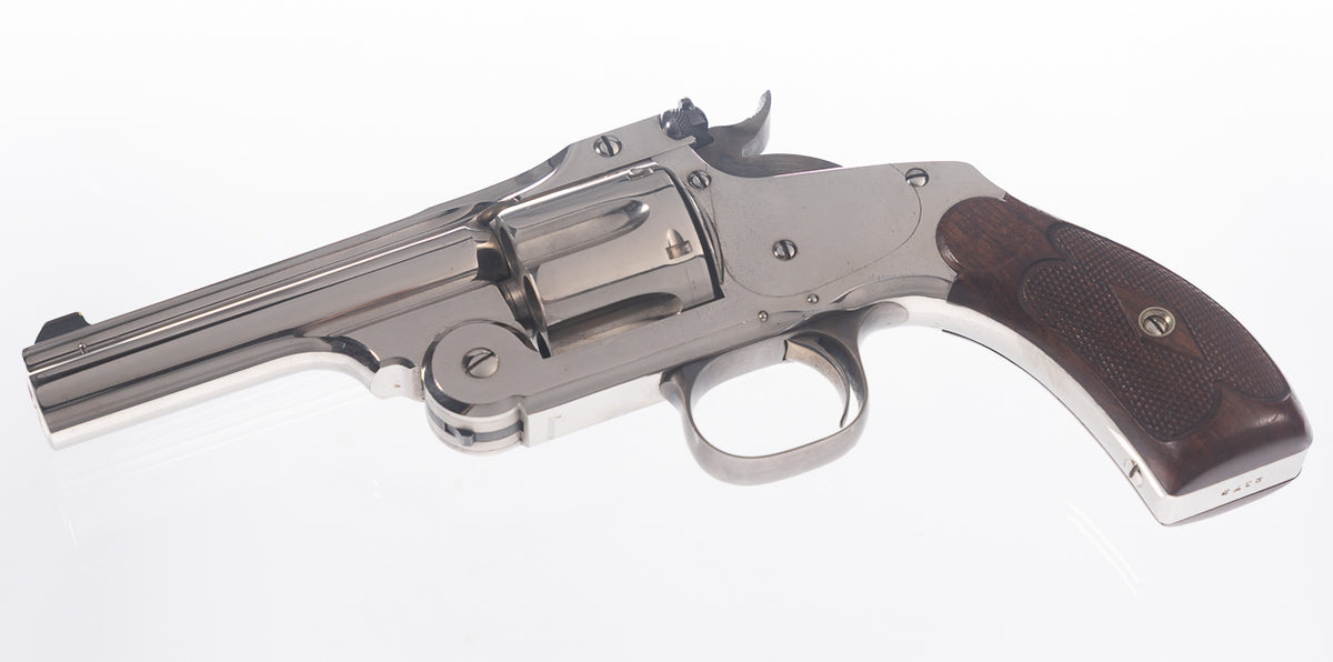 New Model No. 3 Target 4” Nickel .44 Russian