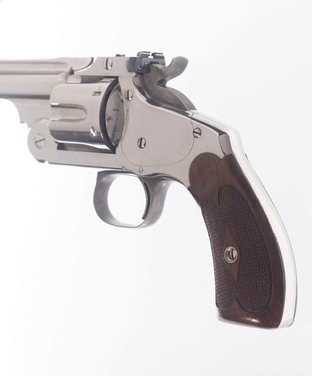 New Model No. 3 Target 4” Nickel .44 Russian